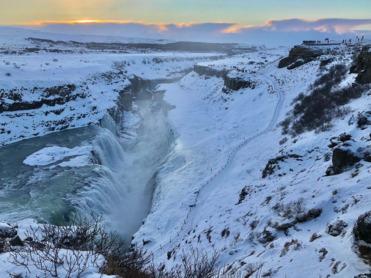 Gullfoss golden circle tour iceland