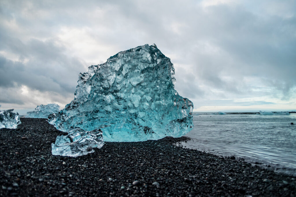Diamond beach jokulsárlón in south coast iceland