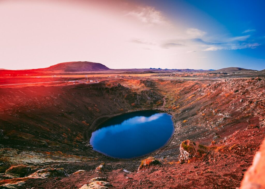 Kerið Crater golden circle book tours in iceland