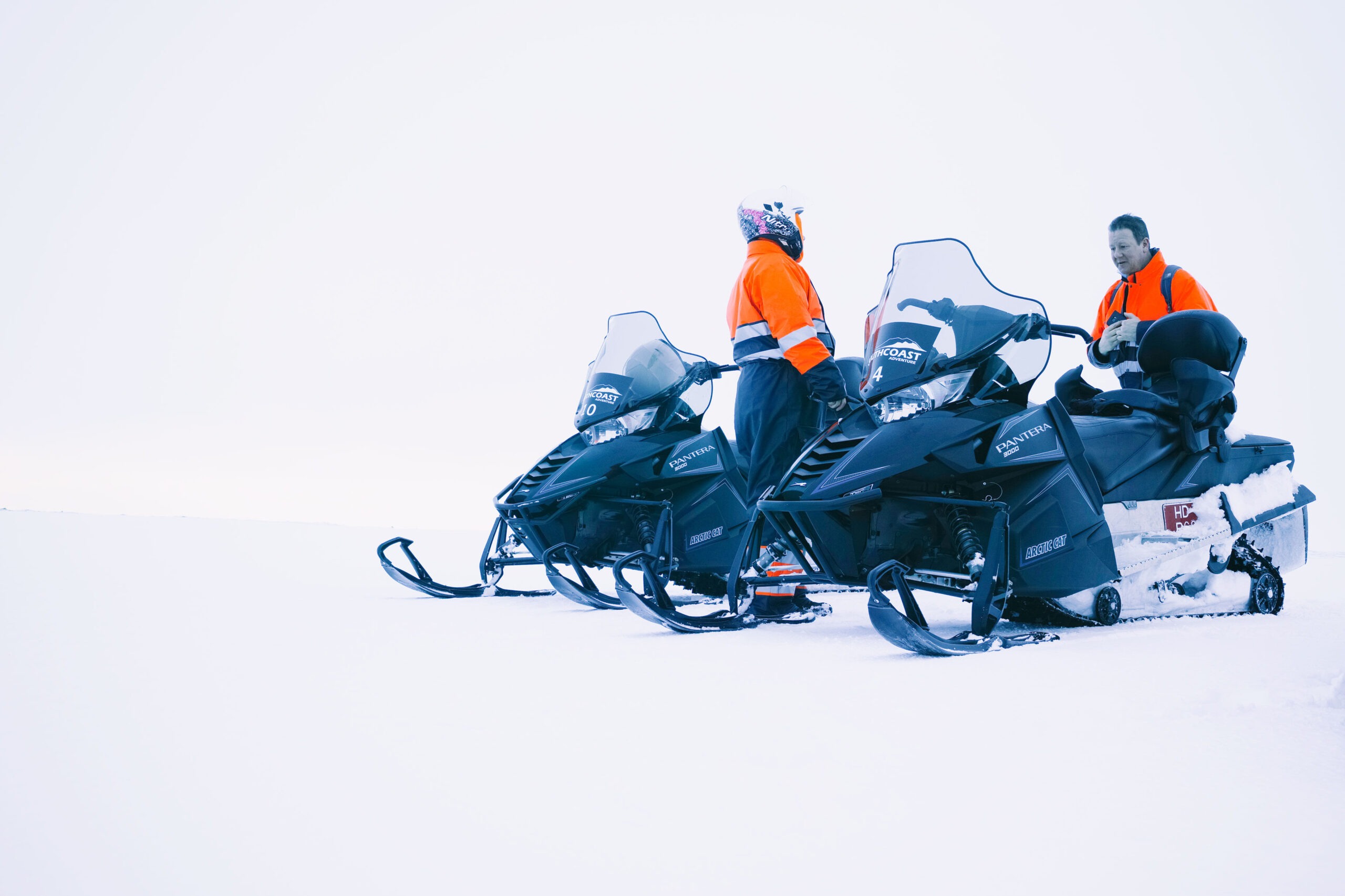 Snowmobile tour in iceland glacier